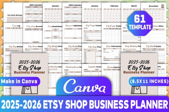 2025-2026 Etsy Shop Business Planner: A Comprehensive Tool for Etsy Sellers