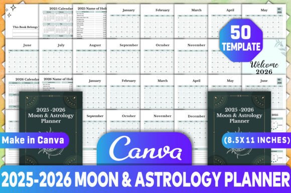 2025-2026 Moon Astrology Planner: A Comprehensive Guide for Spiritual and Organizational Needs