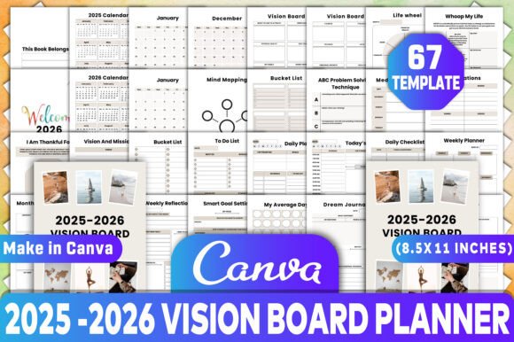 2025-2026 Vision Board Planner: A Comprehensive Tool for Goal Achievement