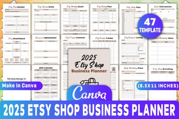 2025 Etsy Shop Business Planner: A Must-Have Tool for Organized and Profitable Selling