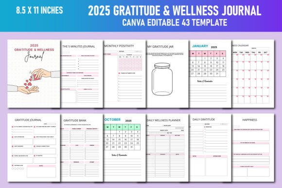 2025 Gratitude Wellness Journal: A Powerful Tool for Mindful Living