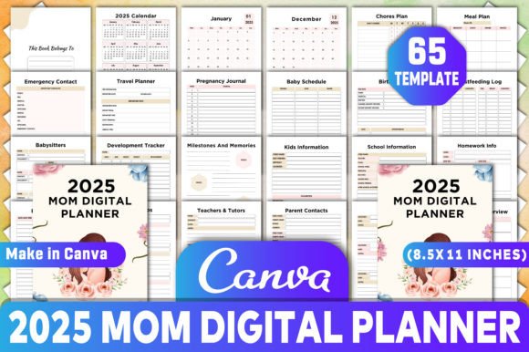 2025 Mom Digital Planner