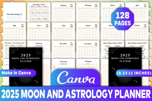 2025 Moon and Astrology Planner: A Practical Tool for Daily Planning and Cosmic Alignment
