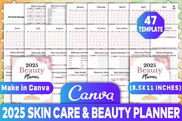 2025 Skin Care Beauty Planner