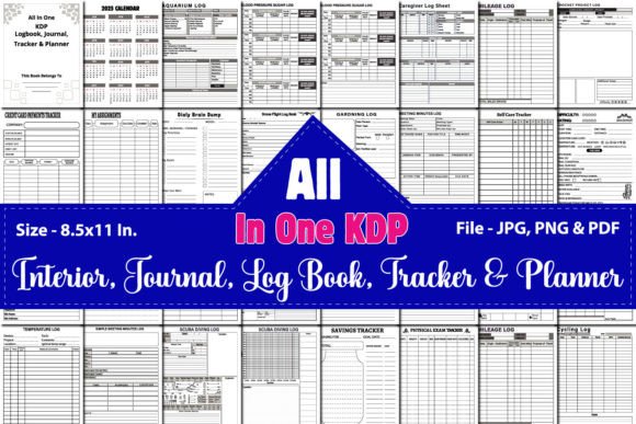All-in-One KDP Interior Logbook Bundle: A Comprehensive Tool for Organization and Growth