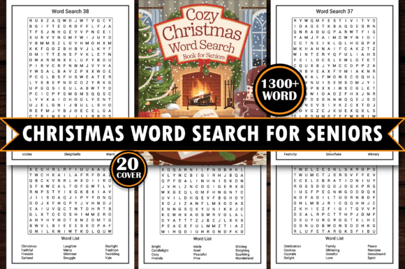Christmas Word Search Book for Seniors: A Cozy Addition to Your Holiday Workflow