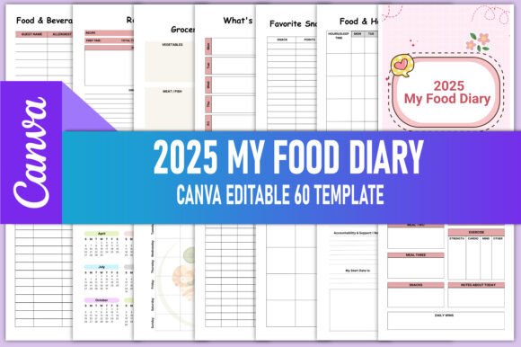 Editable 2025 My Food Diary Journal Kdp: A Comprehensive Tool for Modern Wellness