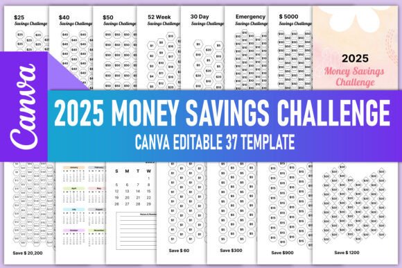 Unlock Your Financial Potential with the Editable 2025 Money Savings Challenge