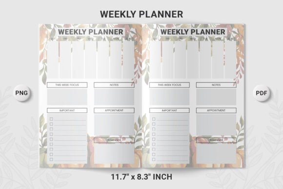 Weekly Planner KDP 04: A Productivity Tool for Modern Professionals