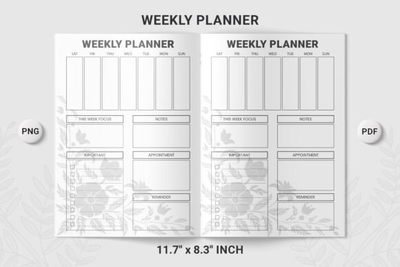 Weekly Planner KDP 07