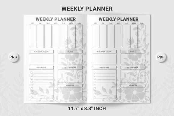 Weekly Planner KDP 08